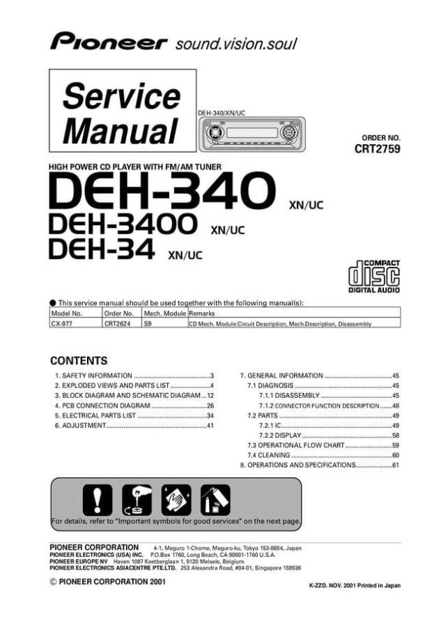 DEH-340, DEH-3400, DEH-34, CX-977_CRT2759_CRT2624